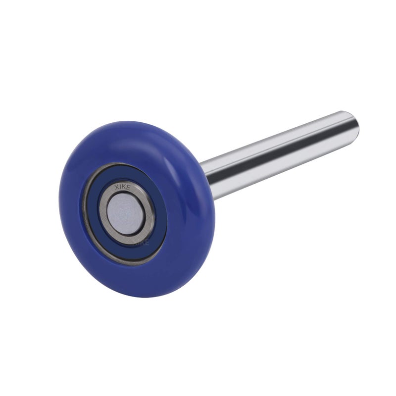 XiKe 10 Pack Blue 2"" Nylon Garage Door Roller 7"" Stem, Quiet/Durable and High Load, Use 6200-2RS Double Seals Precision Bearings. - Image 5